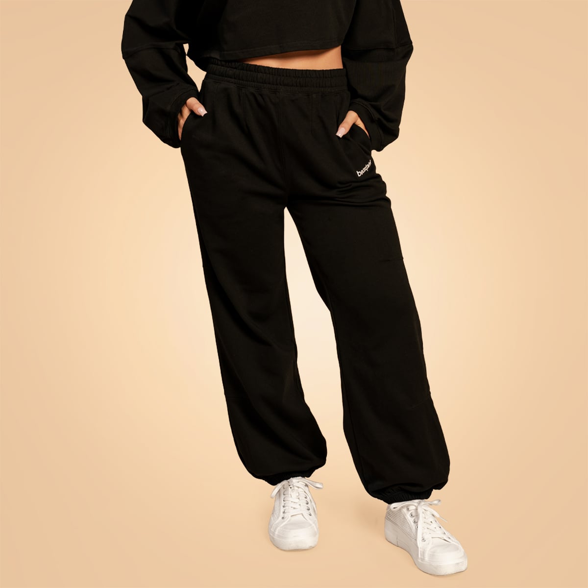 Γυναικεία Bliss Joggers Black- BeastPink