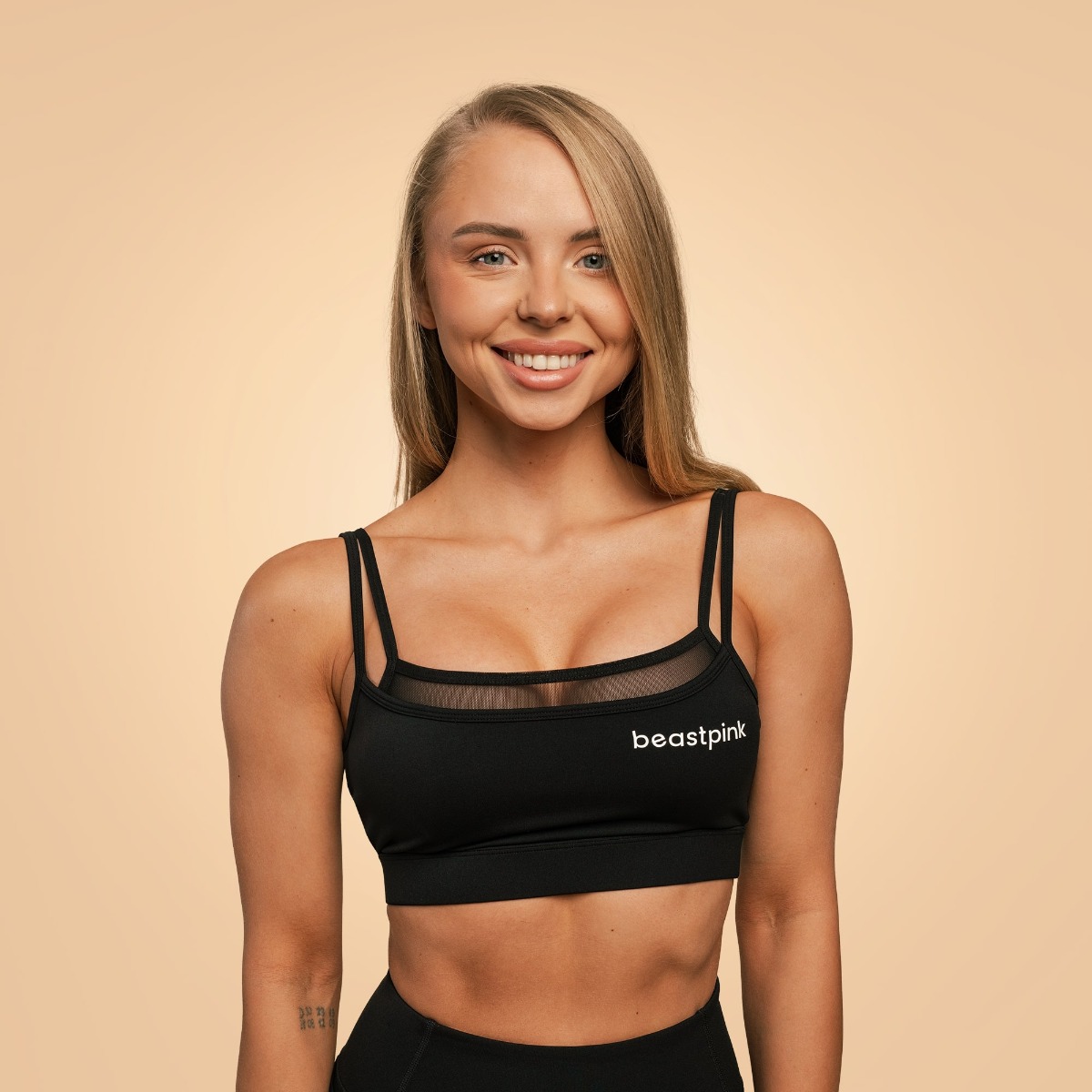 Breeze Sports Bra Black - BeastPink