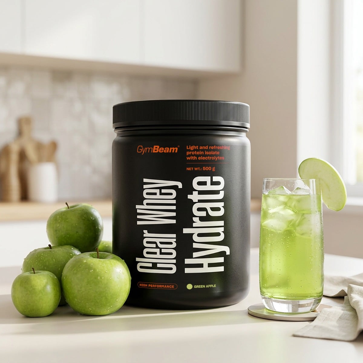 Clear Whey Hydrate - GymBeam 500 g - Πράσινο Μήλο