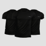 Men‘s T-shirt TRN Black - GymBeam XXXL - 3pack