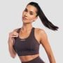 Aura Sports Bra Tee Brown - GymBeam M
