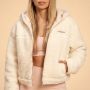 Γυναικείο Bliss Hoodie Jacket Ivory - BeastPink M