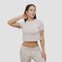 Γυναικείο Agile Cropped T-Shirt Desert- GymBeam L