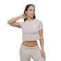 Γυναικείο Agile Cropped T-Shirt Desert- GymBeam L