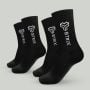 Essential Crew Socks 2Pack Black - STRIX L