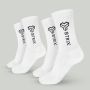 Essential Crew Socks 2Pack White - STRIX L