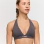 Fierce Halter Sports Bra Grey - GymBeam XL