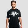 T-Shirt Gym Therapy Black - GymBeam L