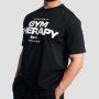 T-Shirt Gym Therapy Black - GymBeam L