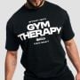 T-Shirt Gym Therapy Black - GymBeam L