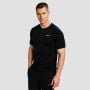 Ανδρικό T-shirt Pulse X Running Black - GymBeam L
