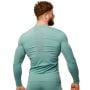 Mid Compression Long Sleeve T-Shirt Blue - GymBeam S
