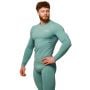 Mid Compression Long Sleeve T-Shirt Blue - GymBeam S