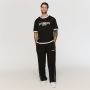 Oversized Varsity T-shirt Black - GymBeam XXXL
