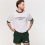 Oversized Varsity T-Shirt White - GymBeam XXXL