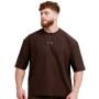 Unstoppable Oversized T-Shirt Brown - GymBeam XXL