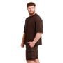 Unstoppable Oversized T-Shirt Brown - GymBeam XXL