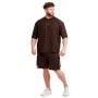 Unstoppable Oversized T-Shirt Brown - GymBeam XXL