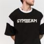 Premium Heavyweight Varsity T-Shirt Black  - GymBeam XXL