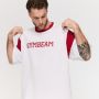 Premium Heavyweight Varsity T-Shirt White  - GymBeam XL