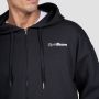 Relay Zip Hoodie Black - GymBeam L