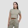 Γυναικείο Agile Cropped T-Shirt Sage - GymBeam L