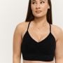 Αθλητικό Μπουστάκι Sculpt Seamless Black - GymBeam S