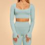 Γυναικείο Sense Crop Top Storm Blue - BeastPink S
