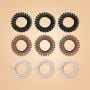 Set of Spiral Hair Ties - BeastPink Μαύρο