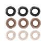 Set of Spiral Hair Ties - BeastPink Μαύρο