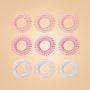 Set of Spiral Hair Ties Pink - BeastPink single_variant