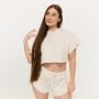 Γυναικείο Relay Cropped Hoodie Pearl - GymBeam S