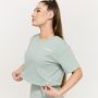 Γυναικείο T-Shirt Limitless Cropped  Eucalypt - GymBeam XL