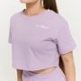 Γυναικείο T-Shirt Limitless Cropped Lavender - GymBeam XL