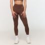 Women‘s Fierce Seamless Leggings Brown - GymBeam XXL
