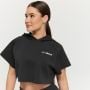 Γυναικείο Relay Cropped Hoodie Black - GymBeam M