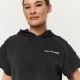 Γυναικείο Relay Cropped Hoodie Black - GymBeam M