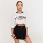 Γυναικείο Oversized T-shirt Varsity White - GymBeam XL
