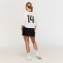 Γυναικείο Oversized T-shirt Varsity White - GymBeam XL
