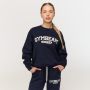 Γυναικείο Varsity Sweatshirt Blue - GymBeam XXL