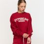 Γυναικείο Varsity Sweatshirt Red - GymBeam XXL