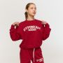 Γυναικείο Varsity Sweatshirt Red - GymBeam XXL