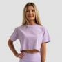 Γυναικείο T-Shirt Limitless Cropped Lavender - GymBeam S