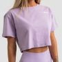 Γυναικείο T-Shirt Limitless Cropped Lavender - GymBeam S