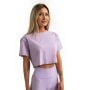 Γυναικείο T-Shirt Limitless Cropped Lavender - GymBeam S