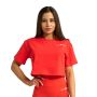 Γυναικείο T-Shirt Limitless Cropped Hot Red - GymBeam L