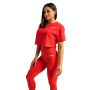 Γυναικείο T-Shirt Limitless Cropped Hot Red - GymBeam L