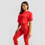 Γυναικείο T-Shirt Limitless Cropped Hot Red - GymBeam L