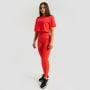 Γυναικείο T-Shirt Limitless Cropped Hot Red - GymBeam L