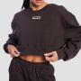 Γυναικείο Cropped Φούτερ Aura Tee Brown - GymBeam M